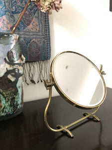 Vintage Vanity Mirror With Swivel Magnified Mirror