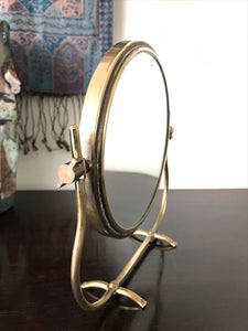 Vintage Vanity Mirror With Swivel Magnified Mirror