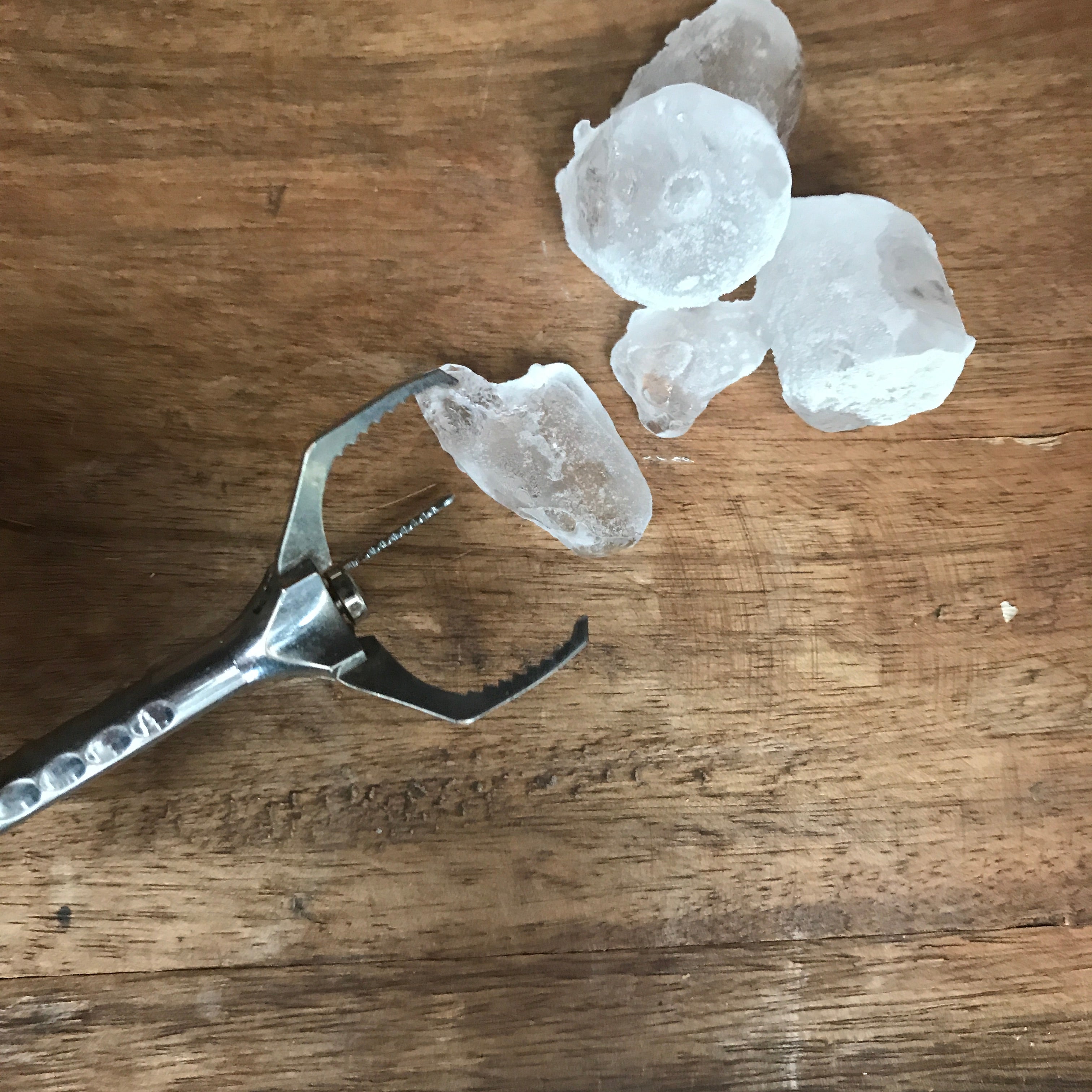 French Vintage Retractable Ice Claw  - 1