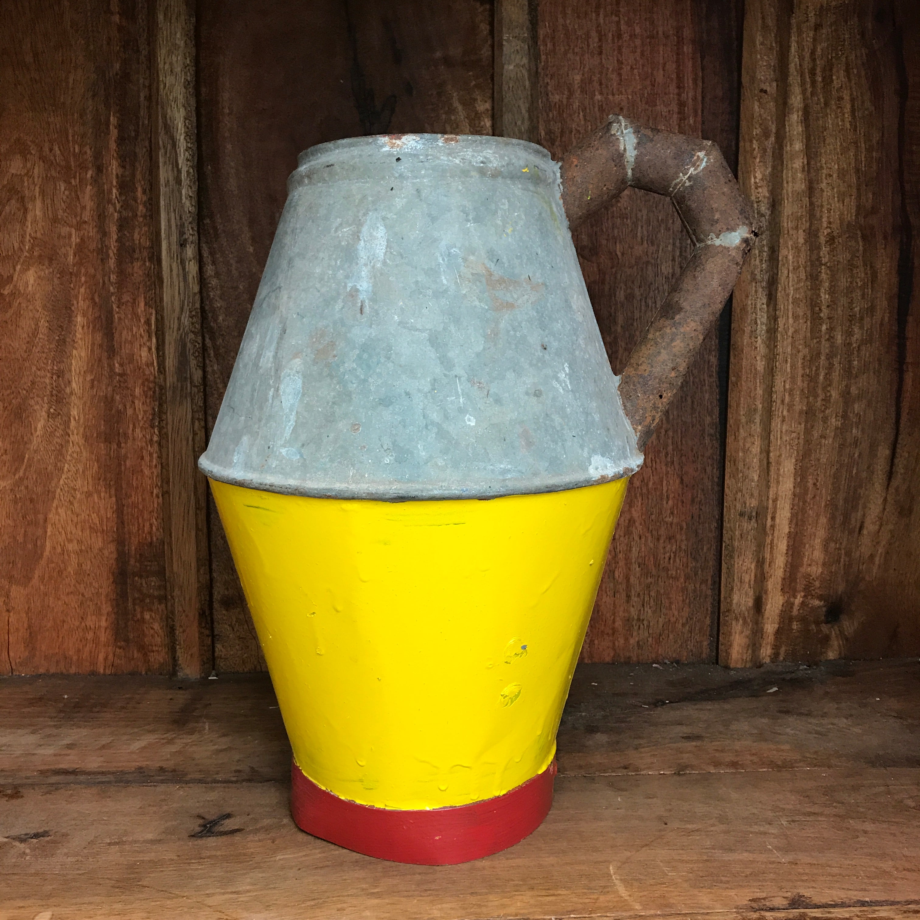 Vintage Puglian Tin Water Pitcher
