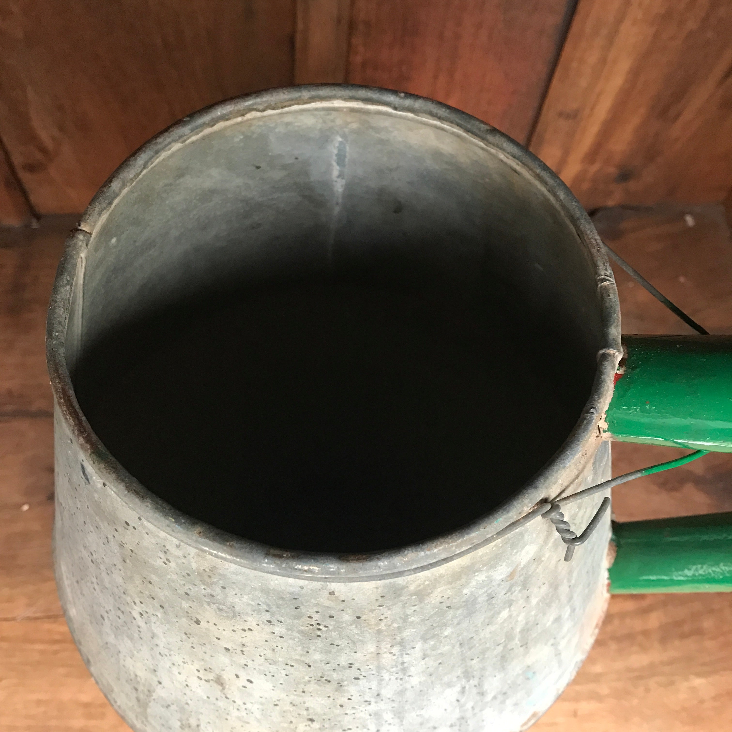 Vintage Puglian Tin Water Pitcher