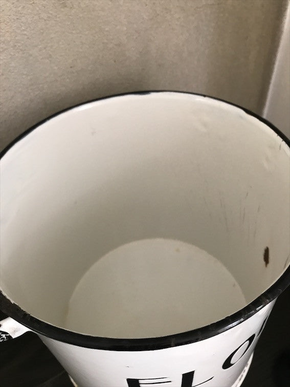 Vintage Enamel Flour Tin
