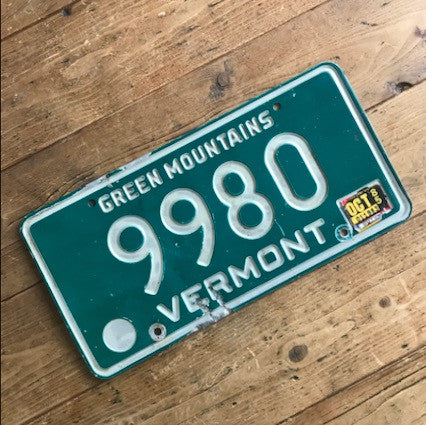 1980s Vermont License Plate - Green Mountains
