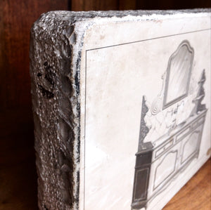 French Antique Lithographic Stone Printing Block - 2