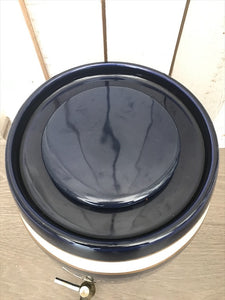 Brown and Panks Ceramic Sherry Barrel in blue