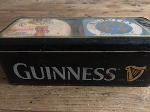 Vintage Coasters Collection in a Guinness Tin