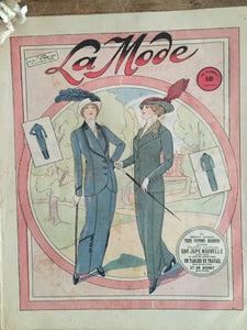 Vintage French Fashion Prints Trio
