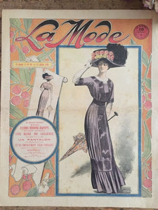 Vintage French Fashion Prints Trio