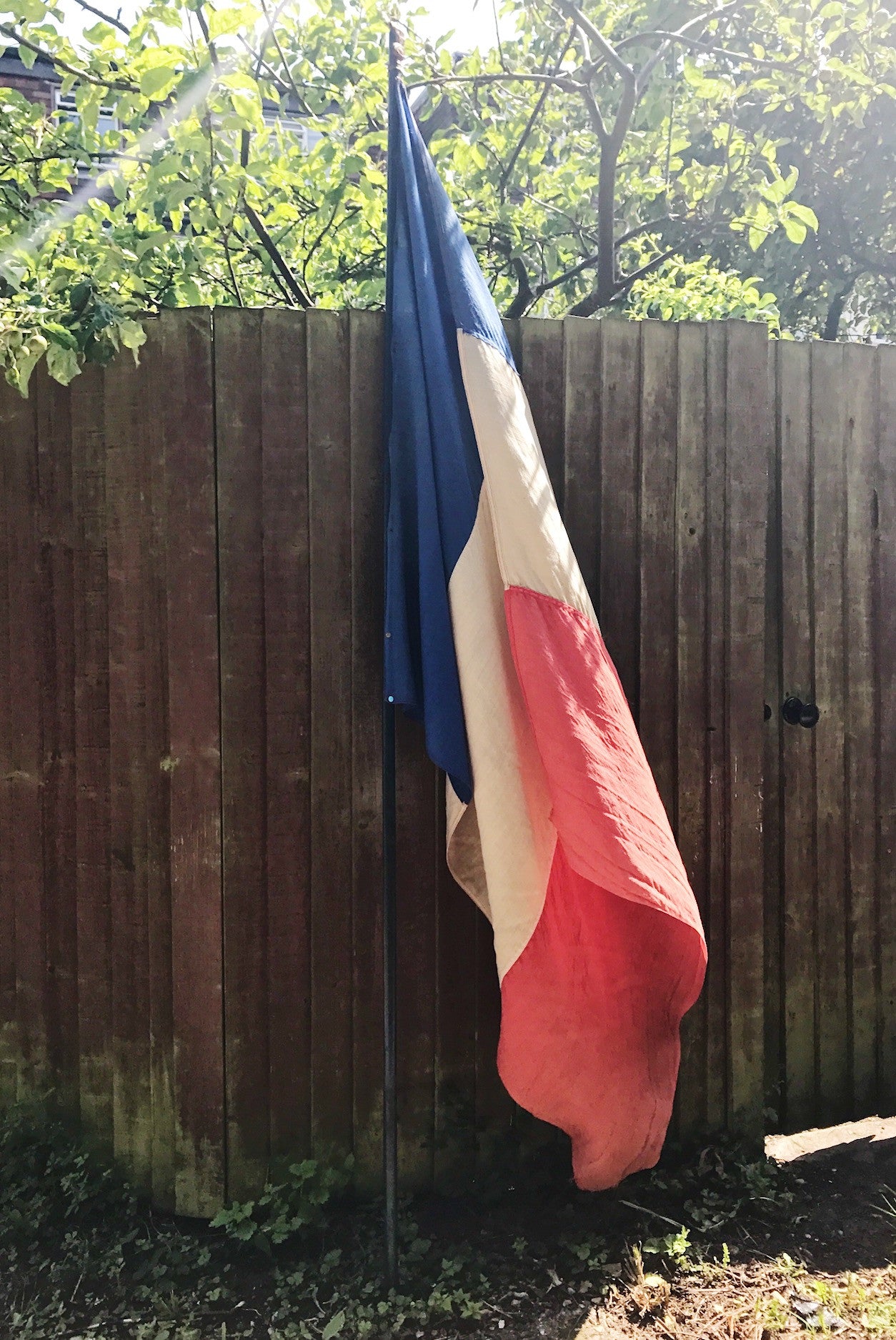 Huge 1940s French Ceremonial Flag
