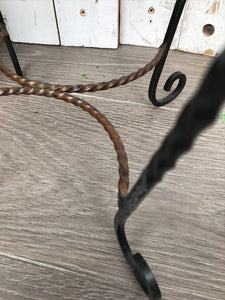 1970s Mosaic Side Table - Gold, Black and White