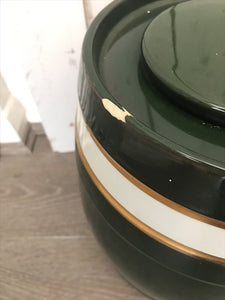 Brown and Panks Ceramic Sherry Barrel in green