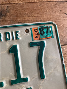 Vintage 1980s New Hampshire License Plate