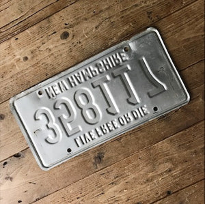 Vintage 1980s New Hampshire License Plate