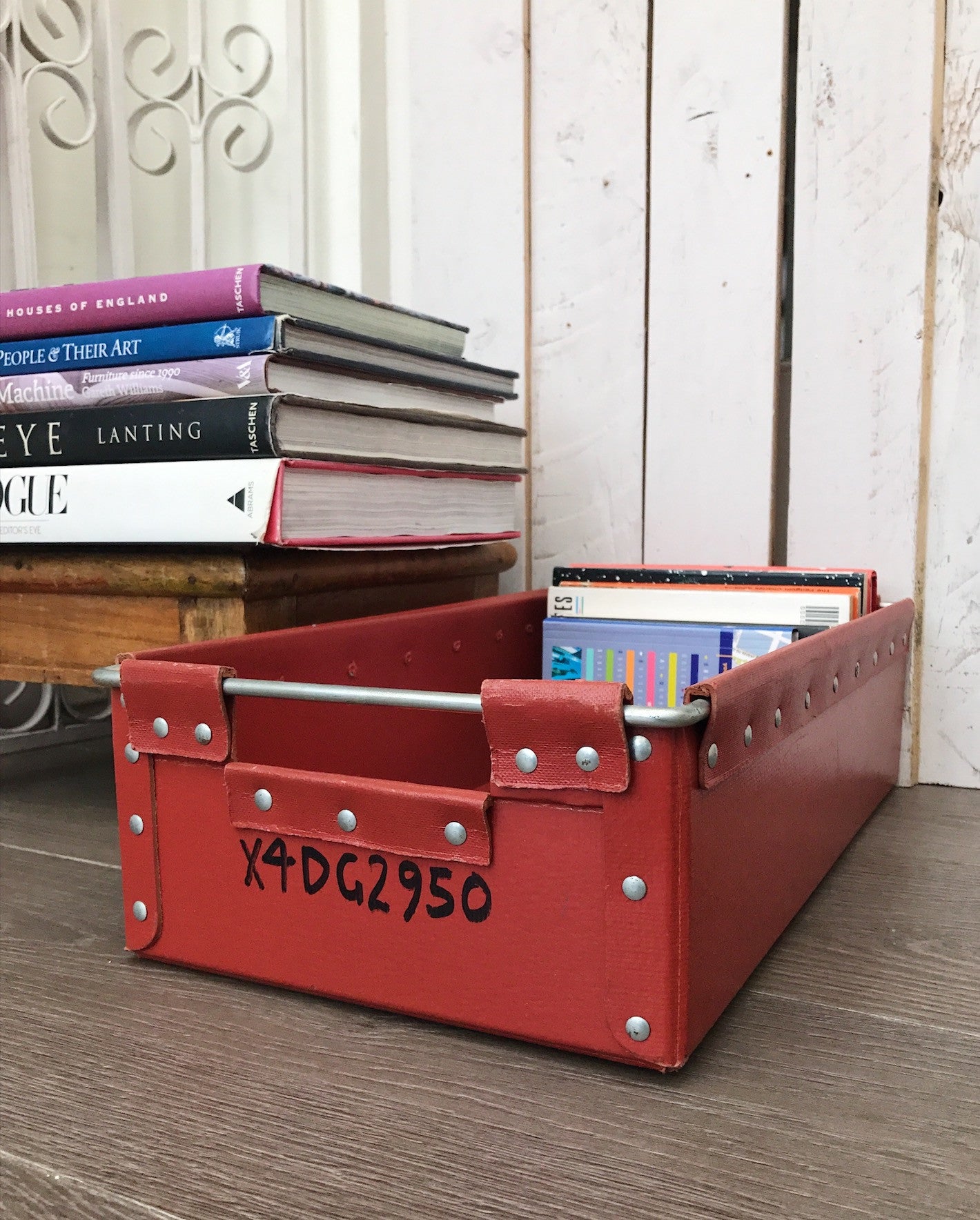 Vintage Storage Box/A4 Paper Fling Tray