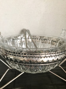 French Vintage Salad Bowl and Spoons