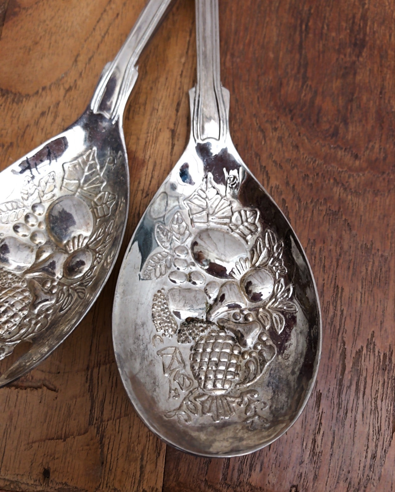 Silver-Plated Salad Servers