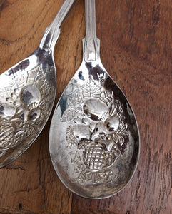 Silver-Plated Salad Servers