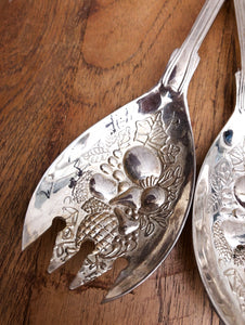 Silver-Plated Salad Servers