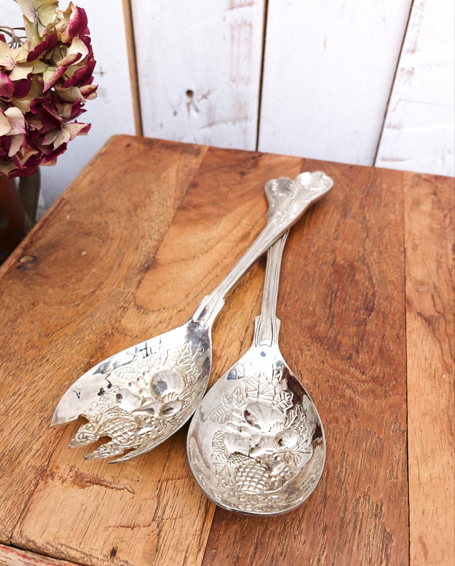 Silver-Plated Salad Servers