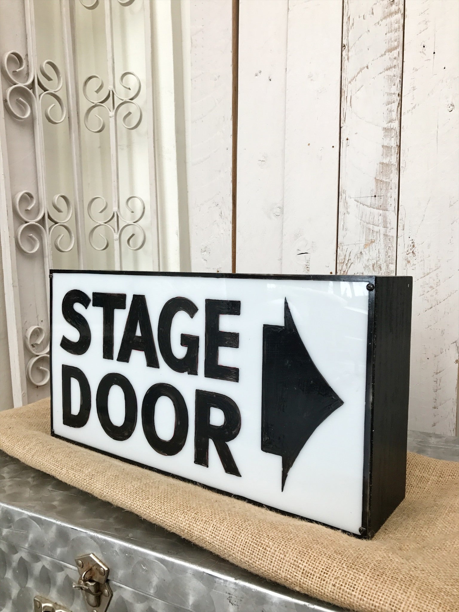 Single Stage Sign Stage Door Sign – Reclectic