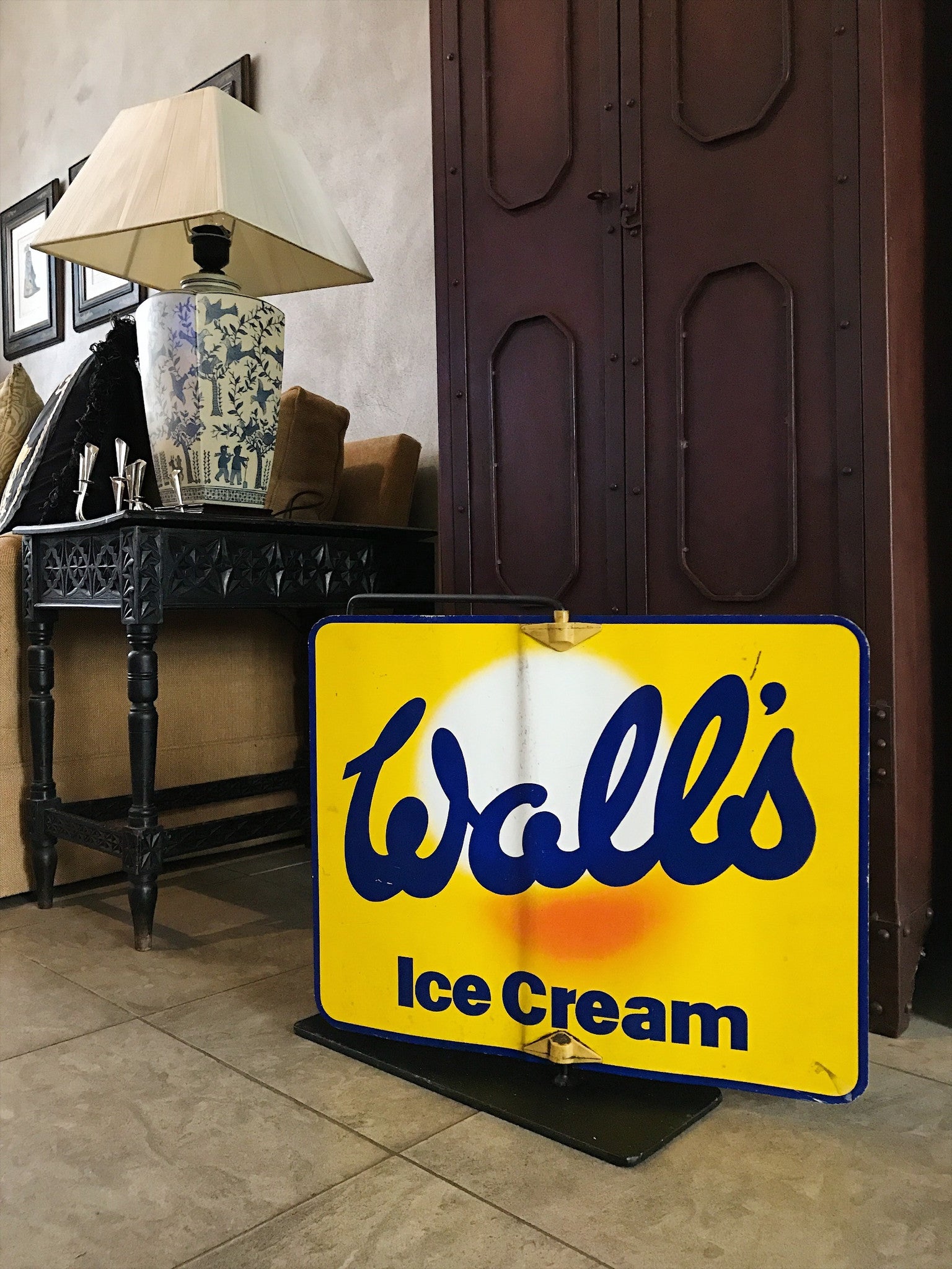 Vintage "Walls" Ice Cream Sign