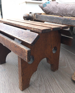 Vintage Wooden Footstool
