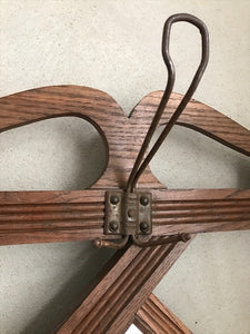 French Arts and Crafts Hat and Scarf Rack