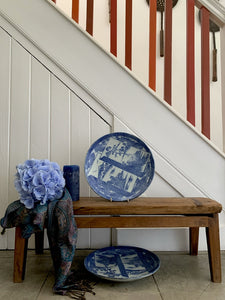 1900s Japanese Ceramic Igezara Plate