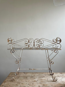 Long Wrought Iron Plant Stand