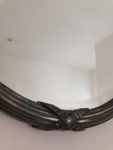 Large Metal Oval Mirror