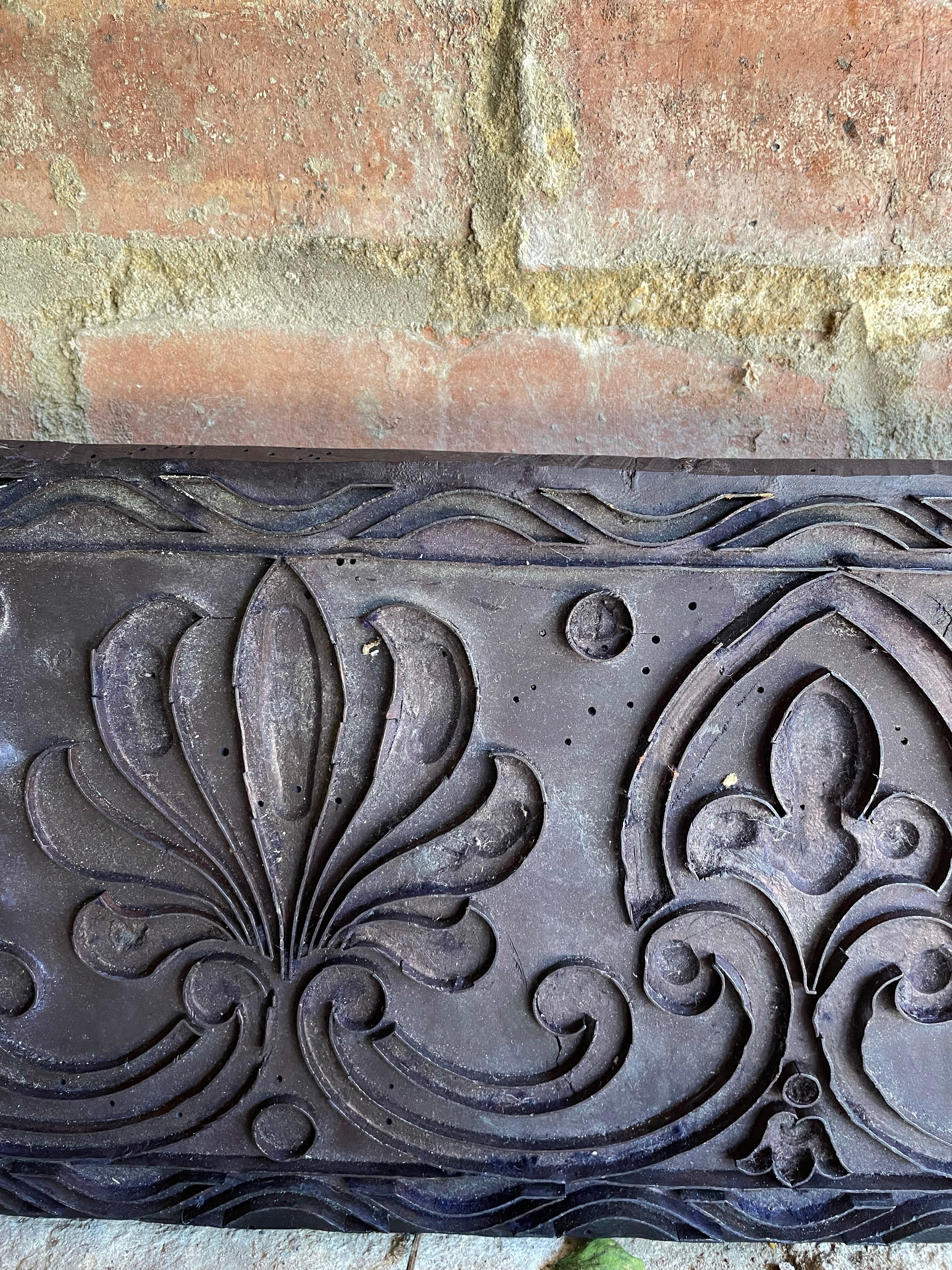 Large Antique Textile Printing Block