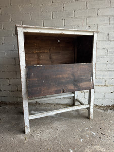 Rustic White Table Cabinet