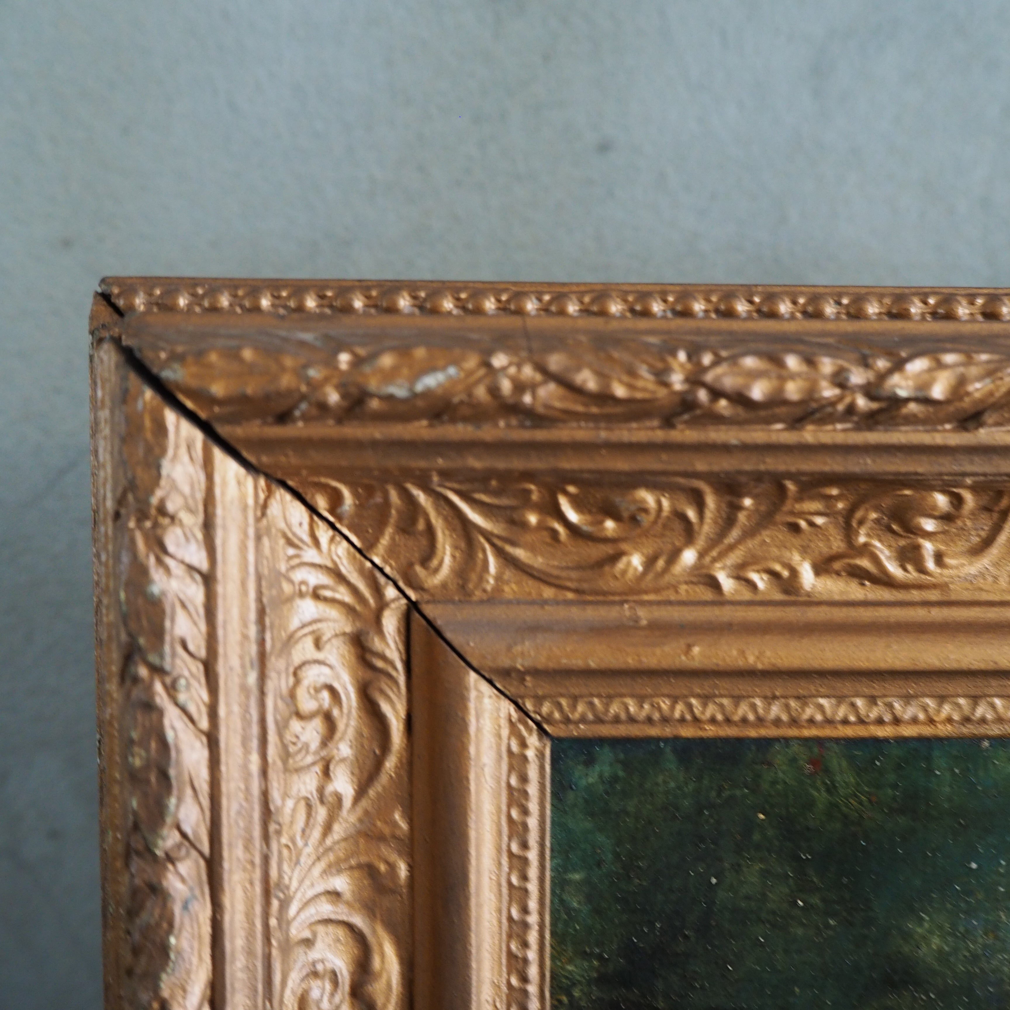 Moody Seas: Antique Oil on Board