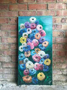 Vintage Floral Oil Painting