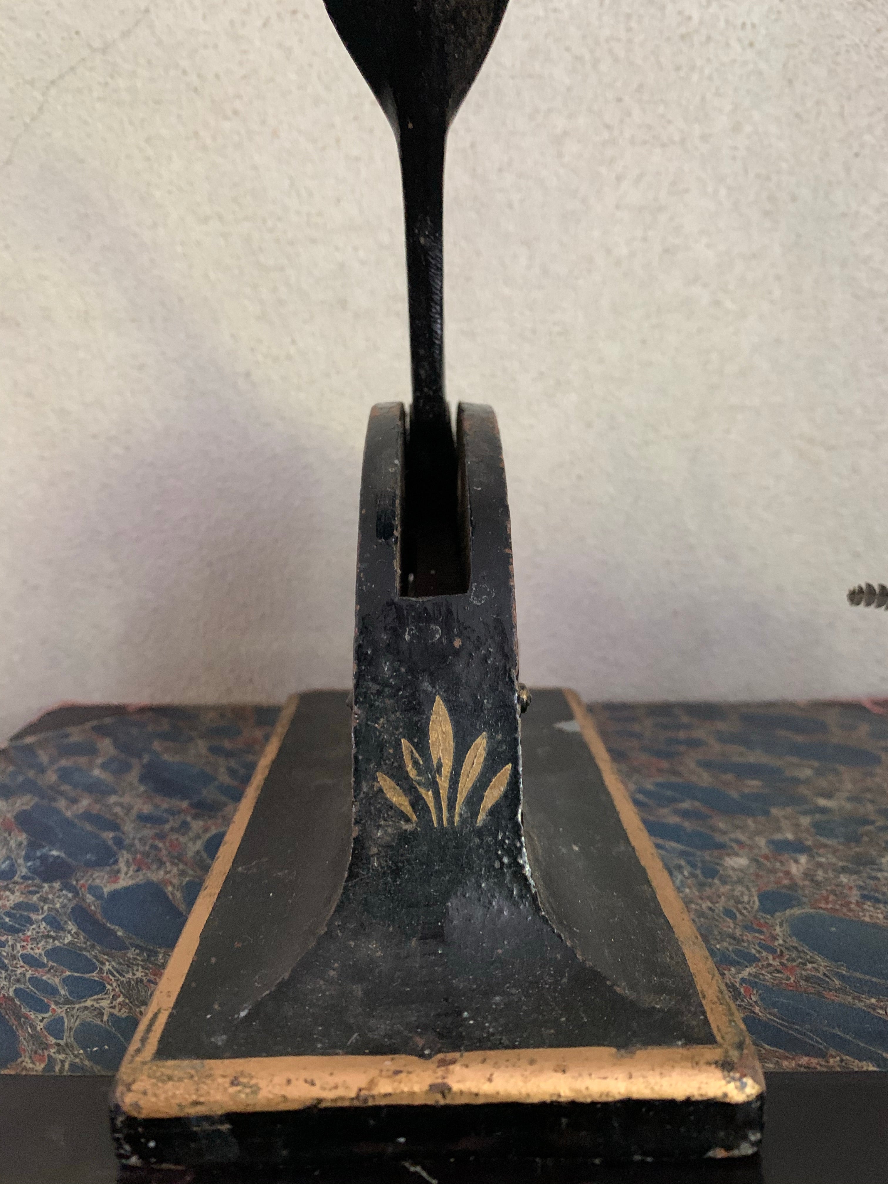 Antique Cast Iron Embossing Stamp