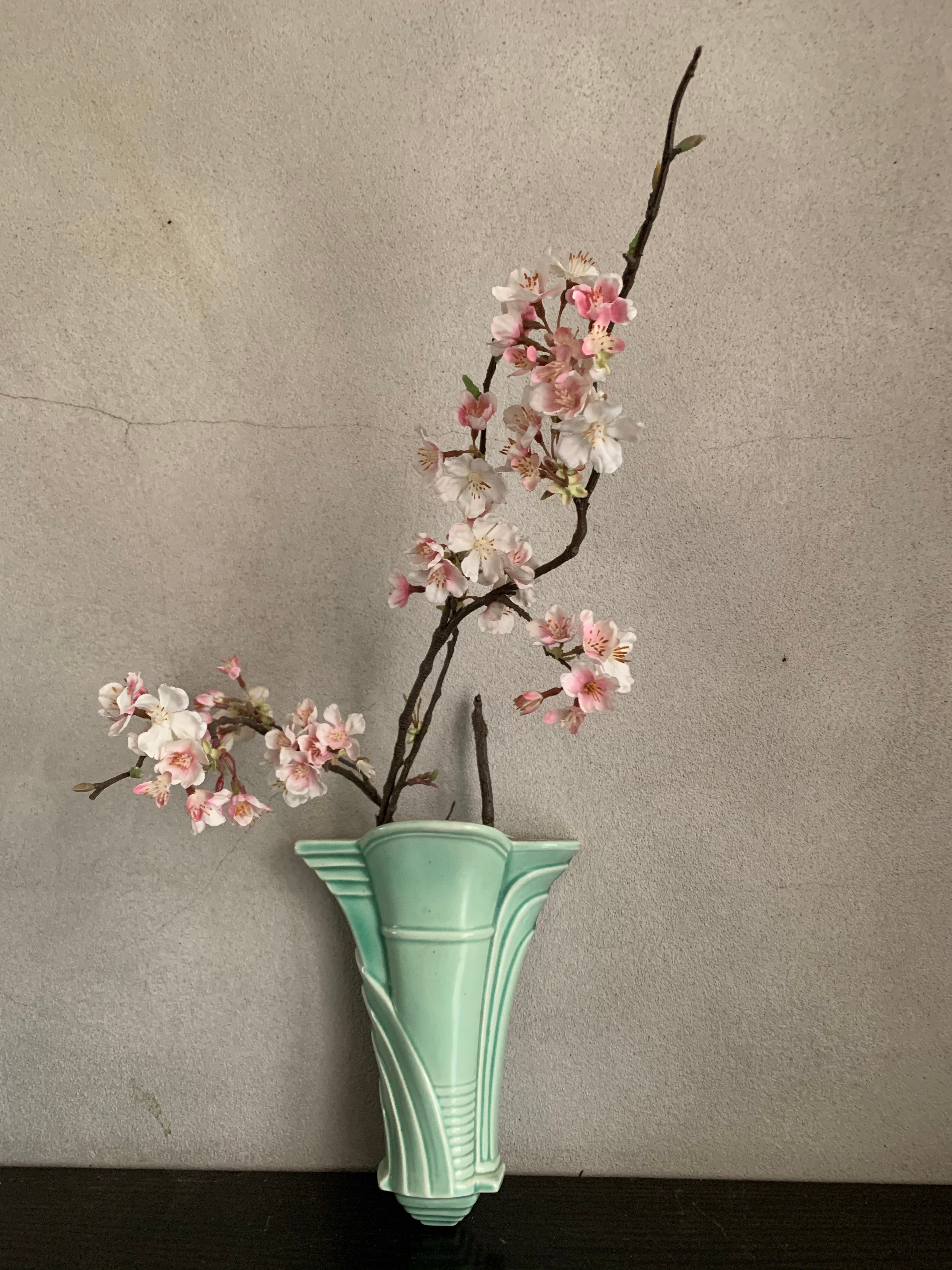 Burleighware Art Deco Wall Pocket Vase