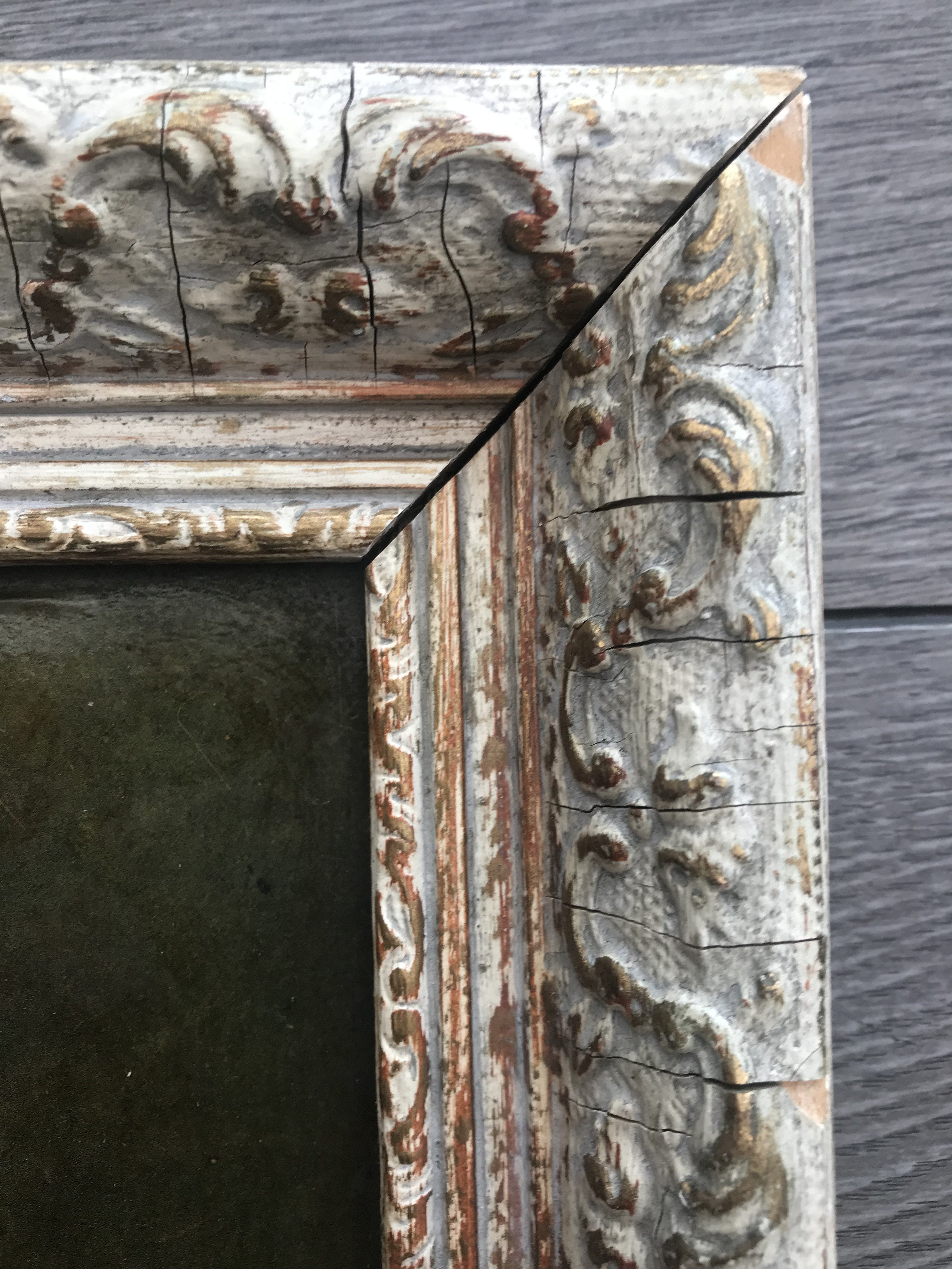 Framed Vintage Floral Oil Painting