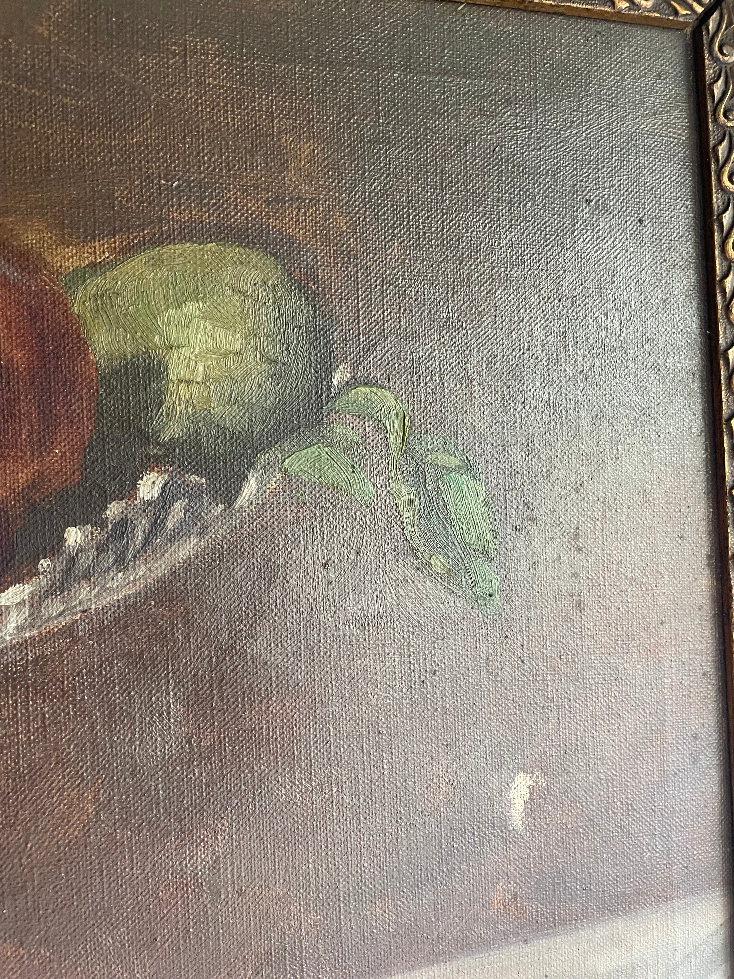 Still Life:  Antique Oil on Canvas
