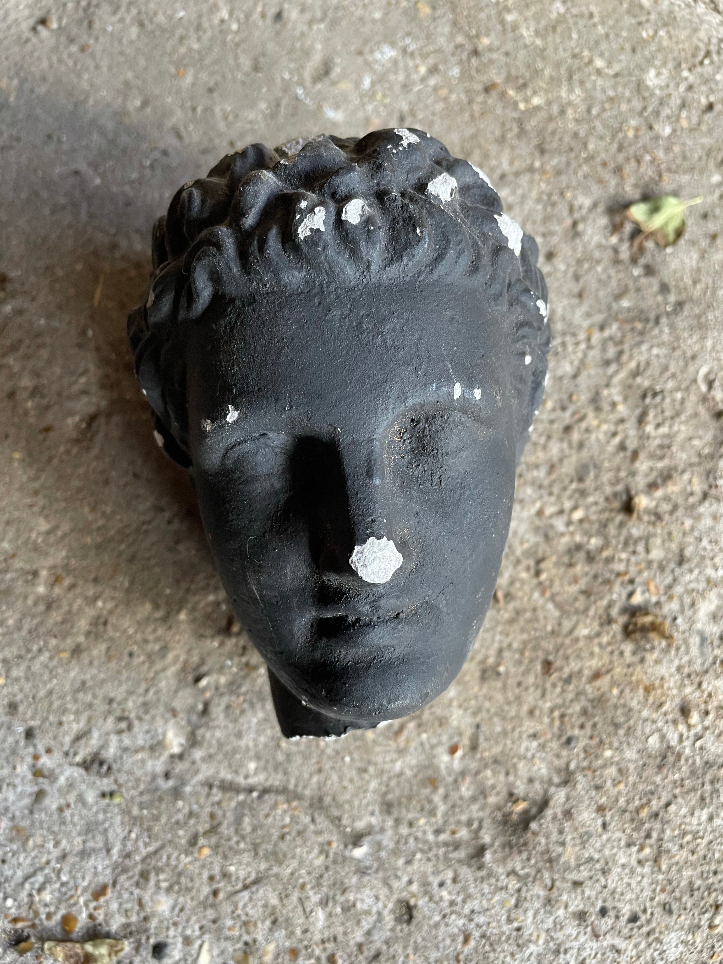 Small Rustic Plaster Gentleman’s Head