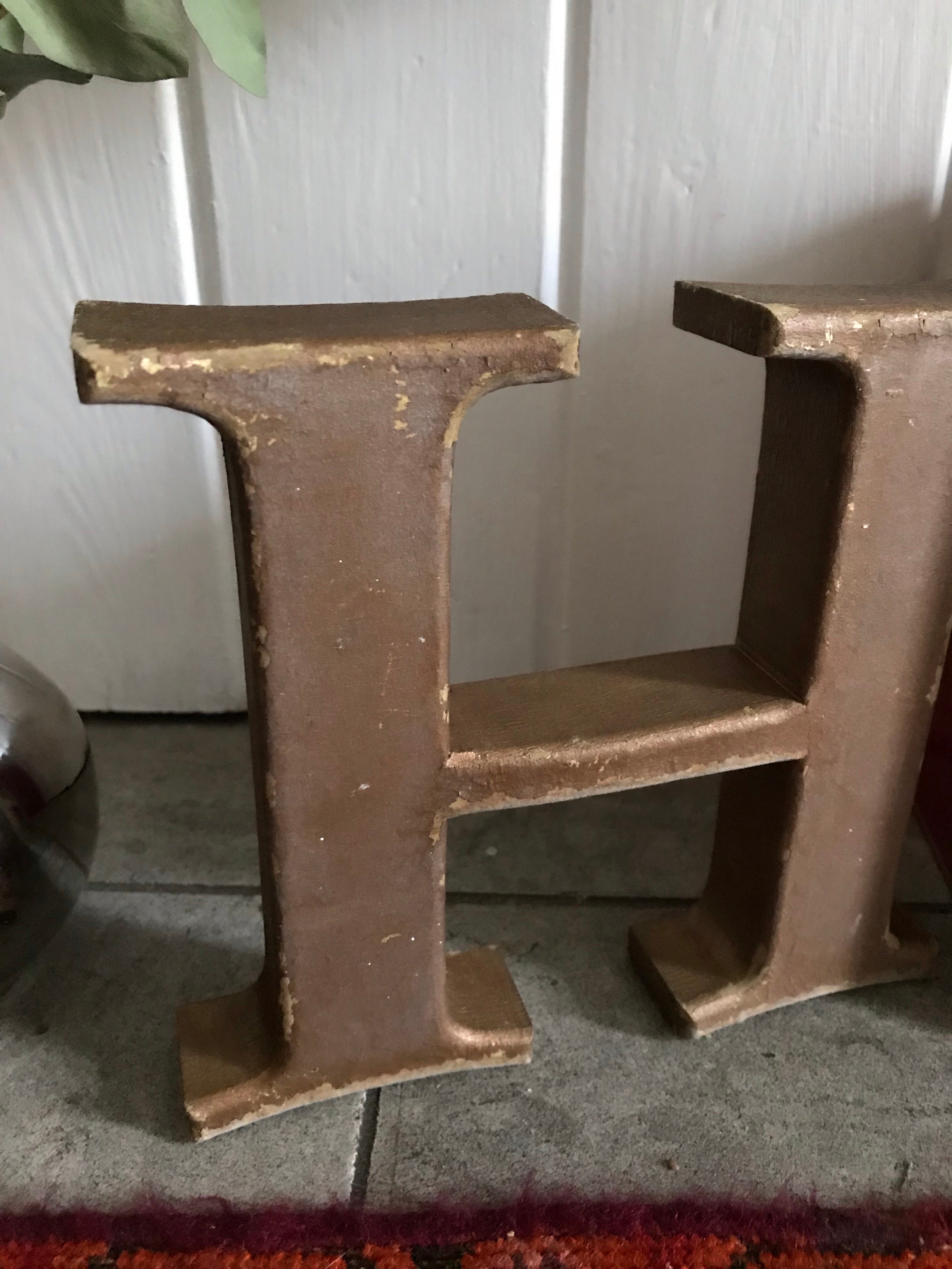 Rustic Stand-Alone Letter "H"