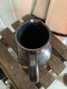 Charcoal Black Metallic Glazed Jug