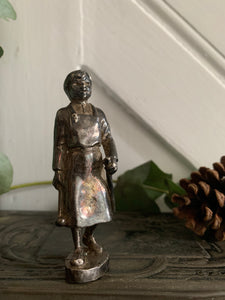Little English Pewter Figure - Man with Hammer