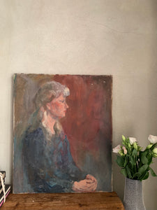 Beautiful Portrait: Oil on Canvas