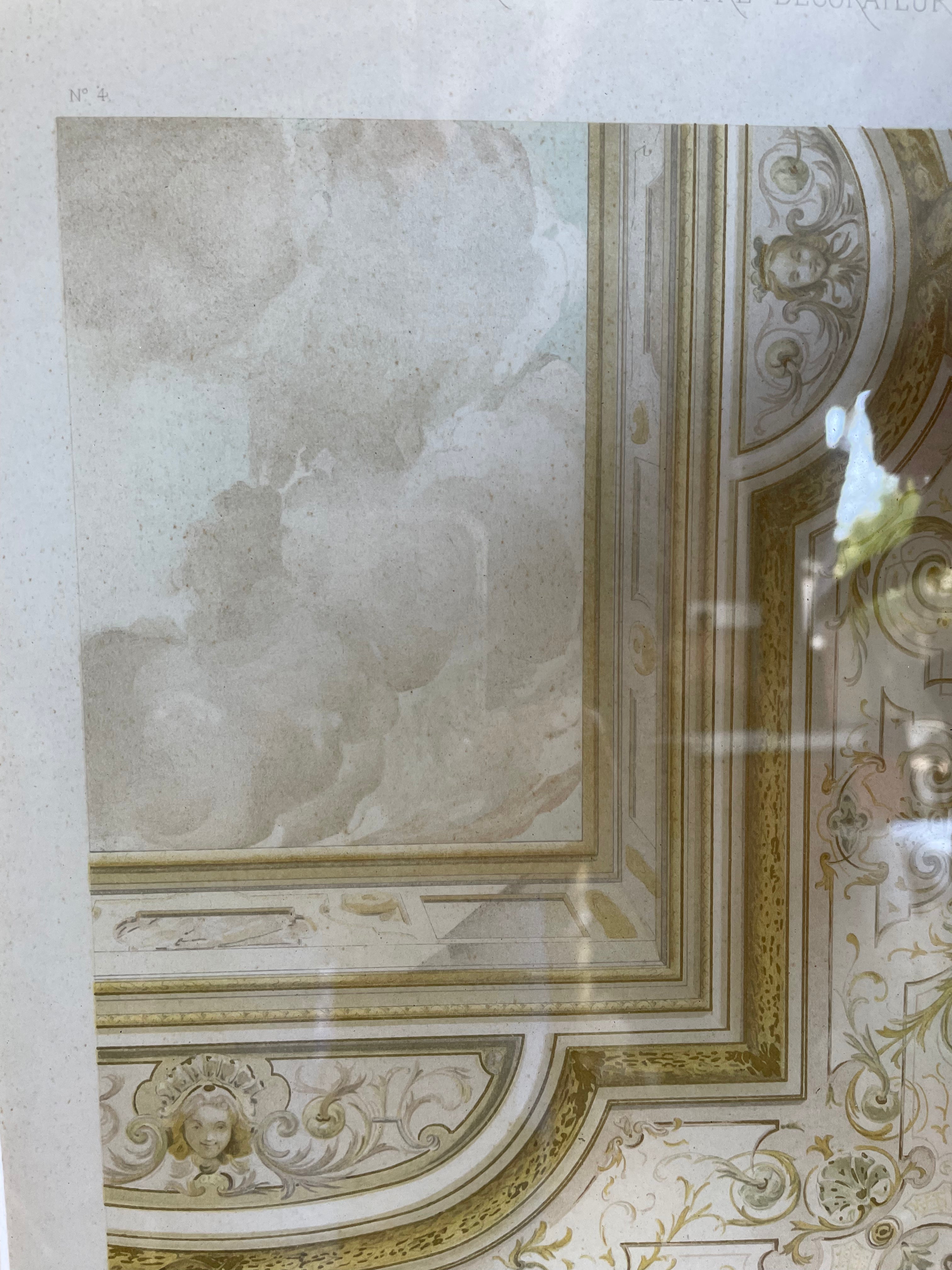 Antique Print No 4 of French Architectural & Ornamental Detail