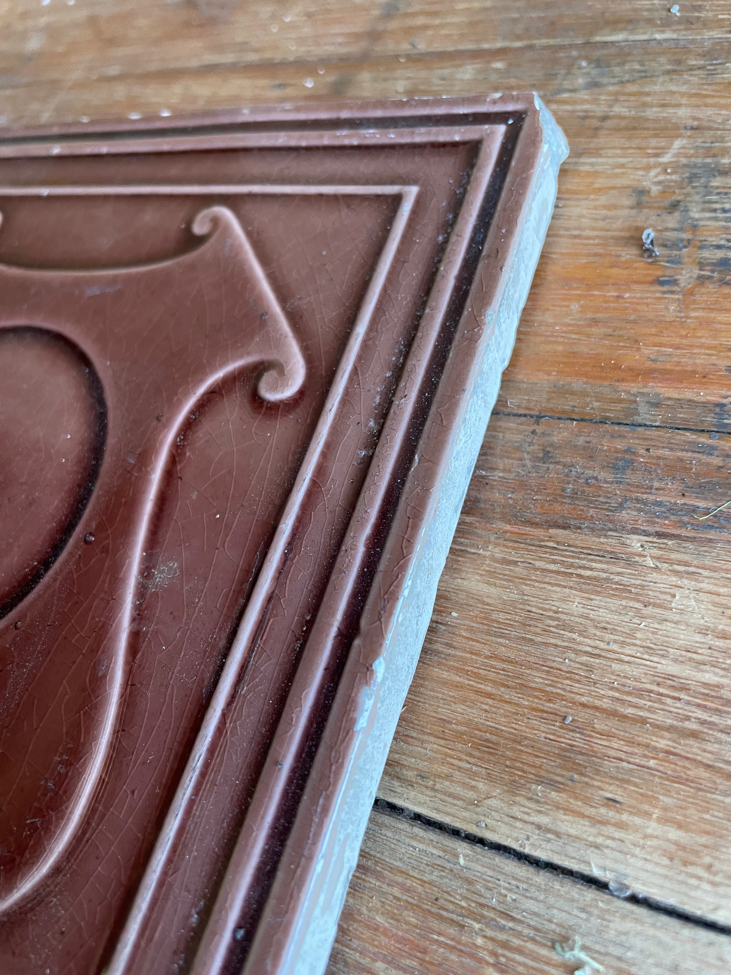 Victorian Pottery Tile