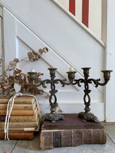 French Gilt Candelabra