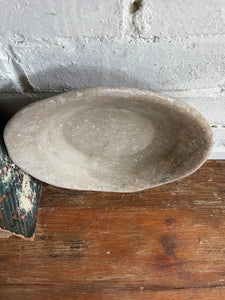Large Antique Marble Bowl 3