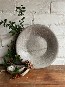 Large Antique Marble Bowl 5