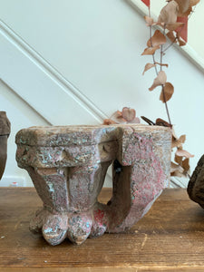 Wooden Carved Antique Candle Bracket 2