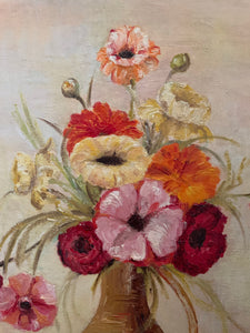 Still-Life with Flowers in a Ceramic Vase